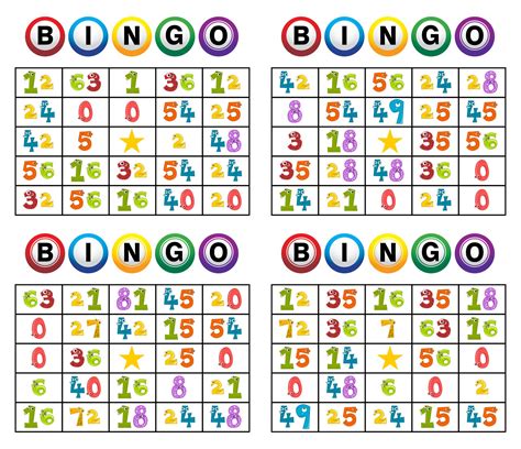 Free Printable Numbers & Letters Bingo Cards .